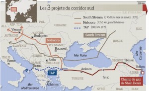 Carte pipeline Grece TAP Source - Le Figaro 28-06-2013